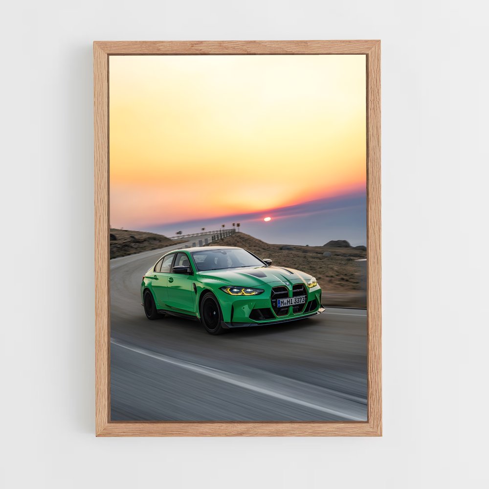 Poster Vitesse élégance motorisés – affiche BMW (vue 4)